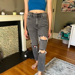 Womens 26 Pacsun Black mom jeans